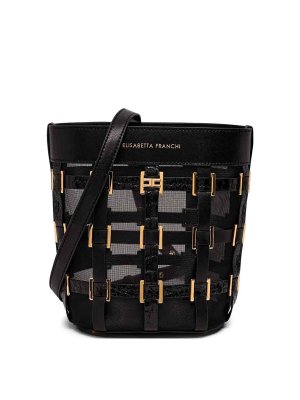 ELISABETTA FRANCHI: Bolsas bandoleras - Bolsa Bandolera - Negro