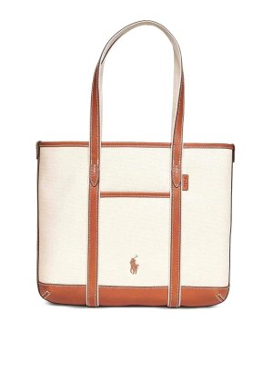 POLO RALPH LAUREN: Handtaschen - Shopper - Nude