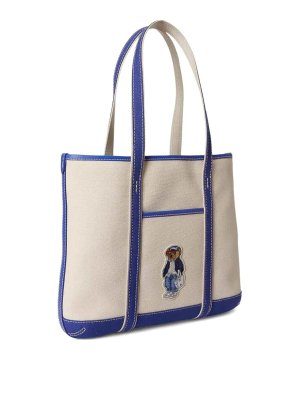 POLO RALPH LAUREN: Handtaschen - Shopper - Weiß