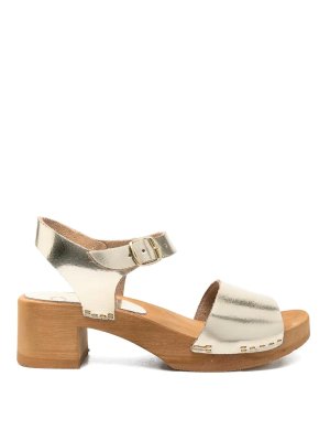 BOSABO: sandals - Cuir Daim Medium Heel T 050 Sandals