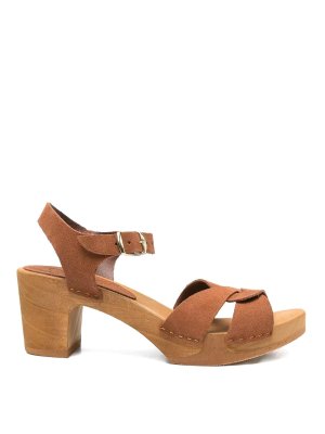 BOSABO: sandals - Cuir Mirror Medium Heel T 065 Sandals