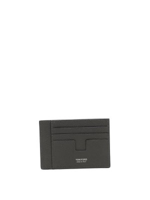 TOM FORD: wallets & purses - Leather T Line Oversize Card Holder
