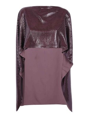 ALBERTA FERRETTI: Capes &  Ponchos - Paillettes Su Jersey Cape