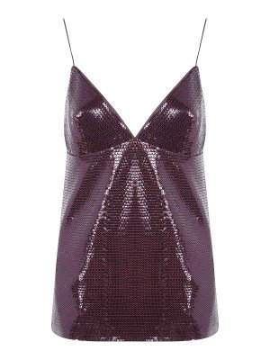 ALBERTA FERRETTI: Tops & Tank tops - Paillettes Su Jersey Top