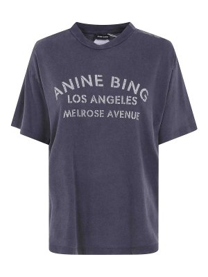 ANINE BING: T-shirts - T-Shirt - Schwarz