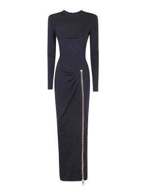 Balmain: abiti lunghi - Vestito  lungo in jersey compatto