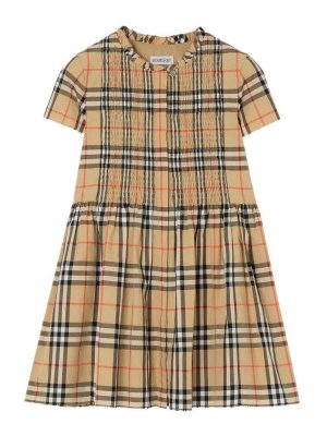 BURBERRY: short dresses - Rose Chk Dress