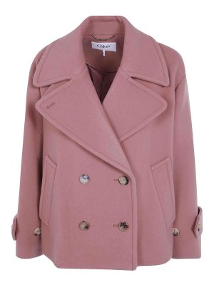 CHLOE': Kurze Mäntel - Kurzer Mantel - Rosa