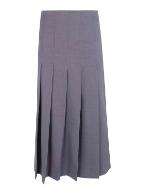DRHOPE: Knee length skirts & Midi - Asymetrical Midi Skirt