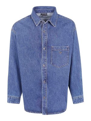 EMPORIO ARMANI: Camisas - Camisa - Azul
