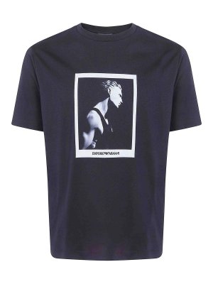 EMPORIO ARMANI: t-shirts - Classic Round Neck T-Shirt