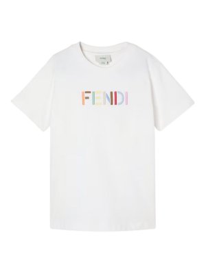 Fendi Jr: t-shirts - Jersey T-Shirt