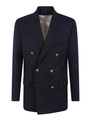 GOLDEN GOOSE: blazers - Double Breasted Blazer Compact Gabardine Wool