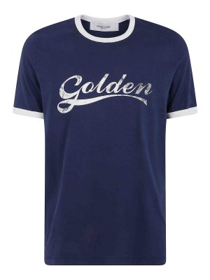 GOLDEN GOOSE: T-shirts - T-Shirt - Blau