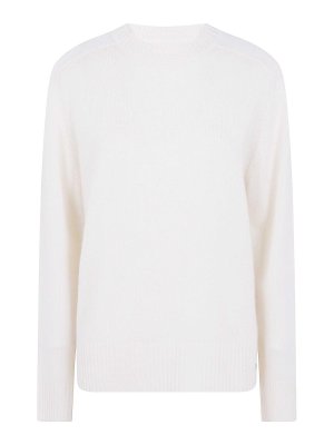 LOULOU STUDIO: Suéteres con cuello pico - Suéter Cuello Redondo - Blanco