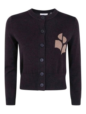 Isabel Marant Etoile: cardigans - Newton Classic Roundneck Cardigan