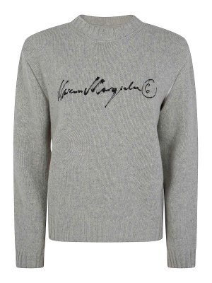 MM6 MAISON MARGIELA: Pull col rond - Pull Col Rond - Gris