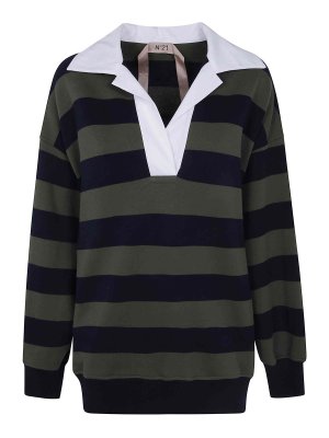 N°21: polo shirts - Polo Neck Sweatshirt