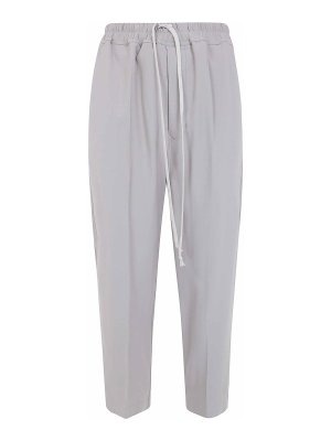 RICK OWENS: casual trousers - Drawstring Astaires Cropped Trousers