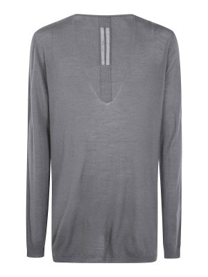 RICK OWENS: crew necks - Oversized V Sweater