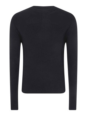 RICK OWENS: crew necks - Ribbed Geo Sweater