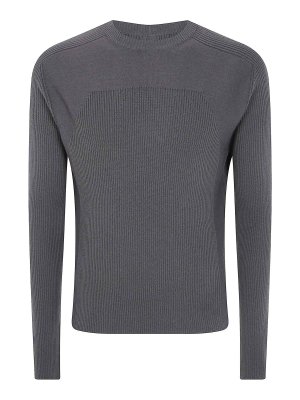 RICK OWENS: crew necks - Ribbed Geo Sweater