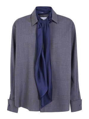 Sacai: camicie - Camicia da completo