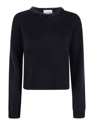Semicouture: maglia collo rotondo - Maglione girocollo a maniche corte Denny