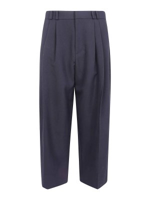 STUDIO NICHOLSON: casual trousers - Double Pleat Volume Pant