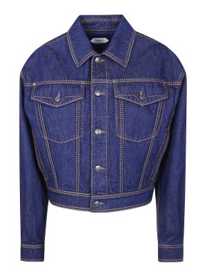 VERSACE: blazers - Blouson Denim Rinsed Denim