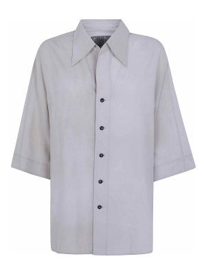 ZIGGY CHEN: shirts - Short Sleeves Back Gathered Shirt