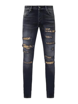 AMIRI: jeans skinny - Jeans attillati Snake Thrasher