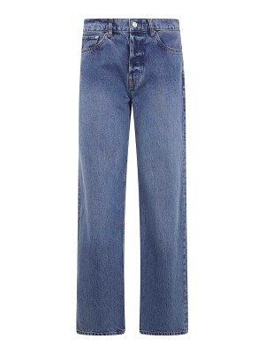 ANINE BING: Jeans Rectos - Vaqueros Rectos - Azul