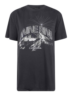 ANINE BING: T-shirts - T-Shirt - Schwarz