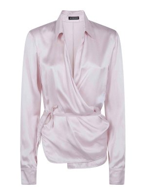 ANN DEMEULEMEESTER: camicie - Camicia a portafoglio asimmetrica Alba