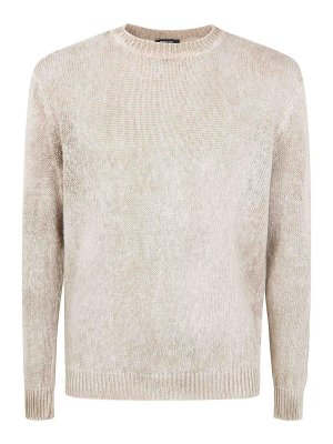 AVANT-TOI: crew necks - Brushed Linen Round Neck Pullover