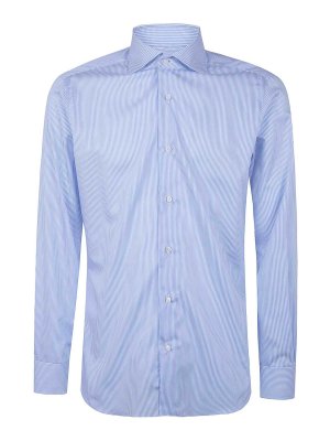 BARBA: shirts - Classic Cotton Twill  Shirt