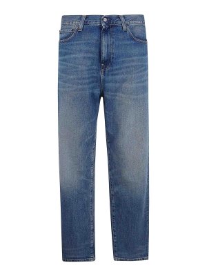 CARHARTT: jeans dritti, a sigaretta - Pantaloni Aaron Camano in denim