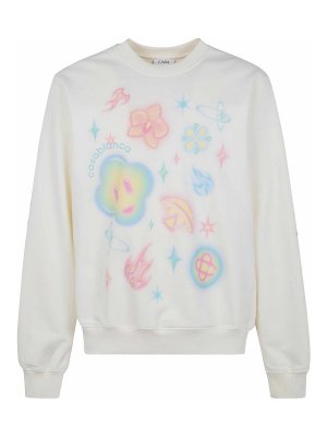 CASABLANCA: Sweatshirts & Sweaters - Airbrush Icons Sweatshirt