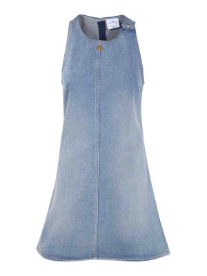Courreges: ショートドレス - ショートドレス - ブルー