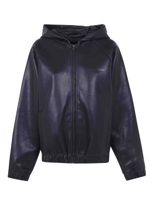 DAILY PAPER: Lederjacken - Lederjacke - Schwarz