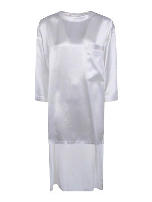 DARKPARK: camicie - Camicia asimmetrica in raso Tara
