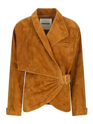 DARKPARK: leather jacket - Cindy Suede Contour Jacket
