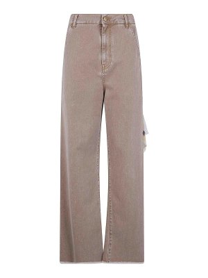 DARKPARK: flared jeans - sienna loose side split denim