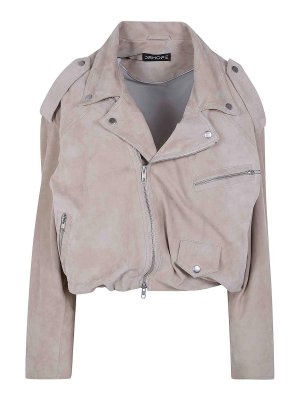 DRHOPE: leather jacket - Suede Bikers Jacket