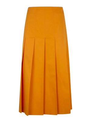 DRHOPE: Lange Röcke - Langer Rock - Orange