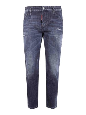 DSQUARED2: Jeans Rectos - Vaqueros Rectos - Negro