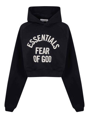 FEAR OF GOD: Sweatshirts & Sweaters - Women`S  Cropped Raglan Hoodie