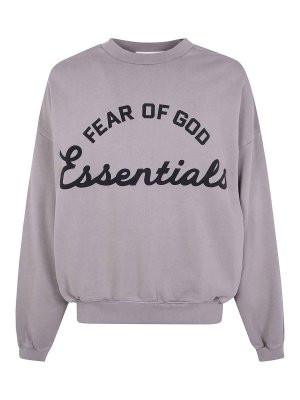 FEAR OF GOD: Strickpullover mit Rundhalsausschnitt - Rundhalspullover - Grau