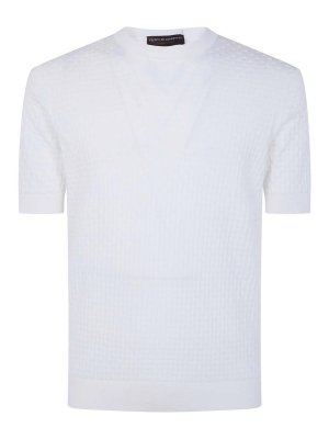 FILIPPO DE LAURENTIIS: crew necks - Short Sleeves Round Neck Sweater